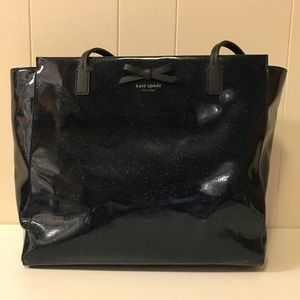 Kate Spade Blue Sparkle Tote Bag